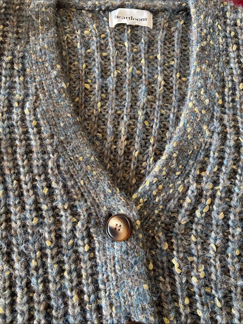 Heartloom Emmeline Cardigan in Spruce Sz M - Picture 10 of 10
